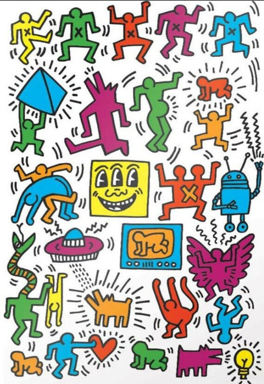 Keith Haring - Kollázs EuroGraphics 1000 darabos kirakó puzzle (EUR-6000-5513 628136655132) - puzzlegarden