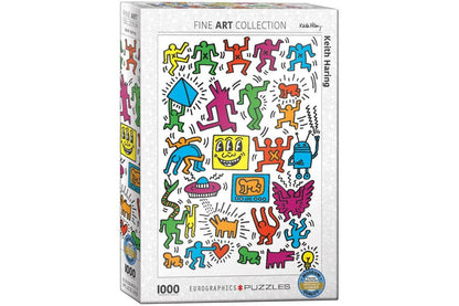 Keith Haring - Kollázs EuroGraphics 1000 darabos kirakó puzzle (EUR-6000-5513 628136655132) - puzzlegarden