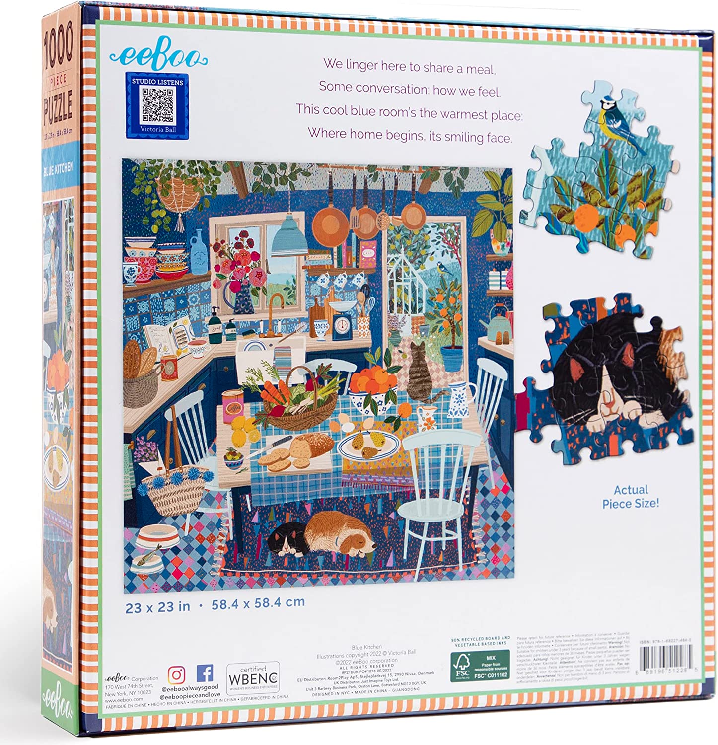 Kék Konyha Eeboo 1000 darabos kirakó puzzle (EB-PZTBUK 689196512285) - puzzlegarden