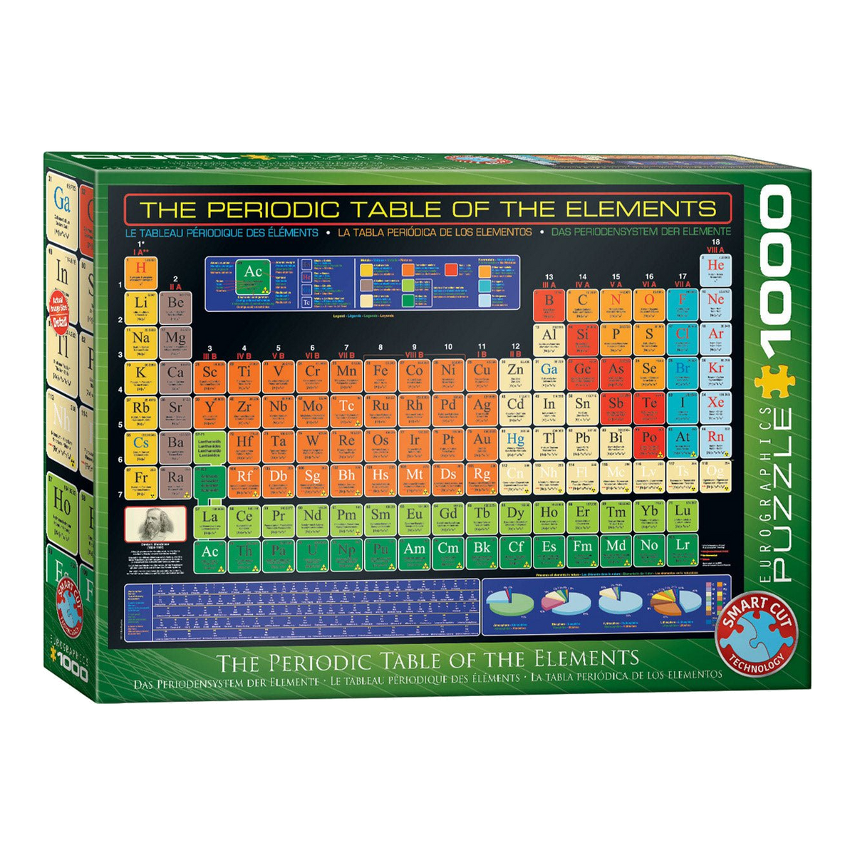 Kémiai elemek periódusos rendszere Eurographics 1000 darabos kirakó puzzle (EUR-6000-1001) - puzzlegarden