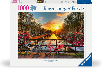 Kerékpárok Amszterdamban Ravensburger 1000 darabos kirakó puzzle (RA - 12000662 4005555006626) - puzzlegarden