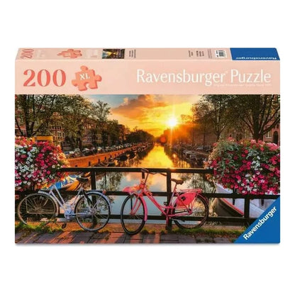 Kerékpárok Amszterdamban Ravensburger 200 darabos kirakó puzzle (RA-12001733) - puzzlegarden