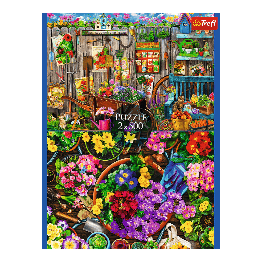 Kerti munka - 2x500 Trefl 500 darabos kirakó puzzle (TR-37529) - puzzlegarden