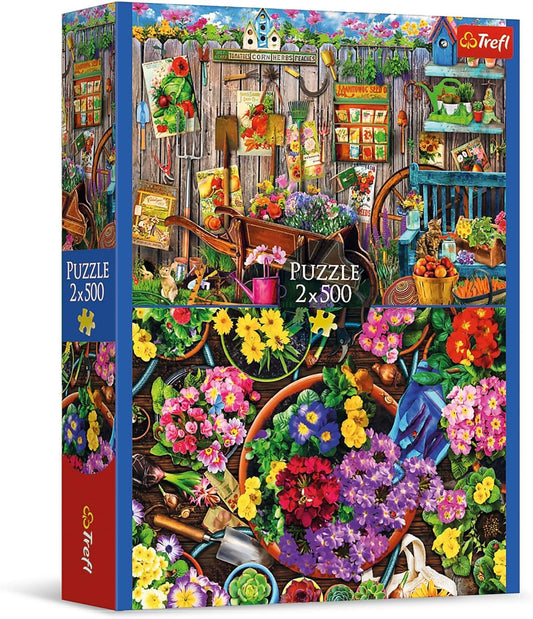 Kerti munka - 2x500 Trefl 500 darabos kirakó puzzle (TR - 37529 5900511375299) - puzzlegarden