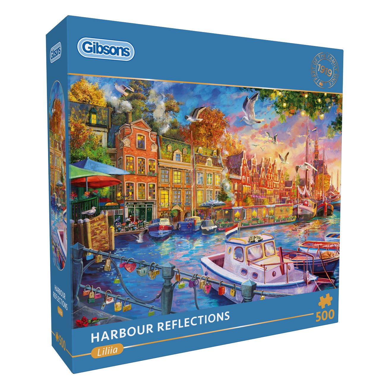 Kikötői tükröződések Gibsons 500 darabos kirakó puzzle (G-G3174) - puzzlegarden