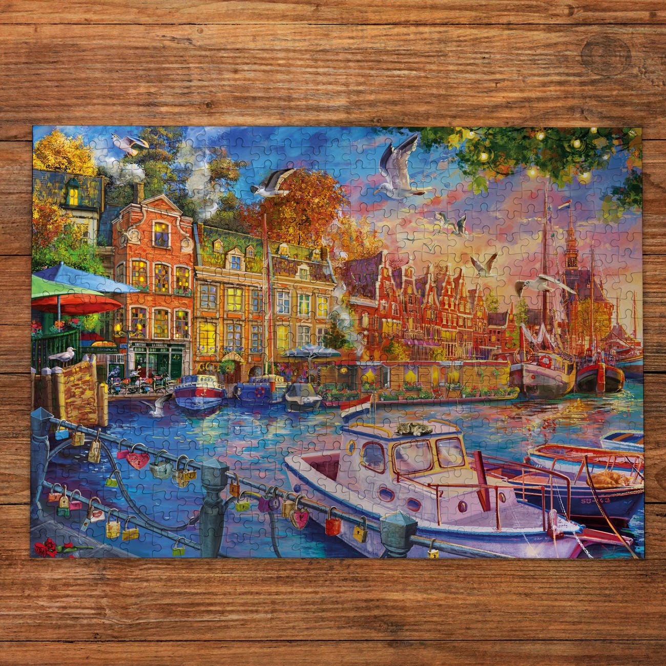 Kikötői tükröződések Gibsons 500 darabos kirakó puzzle (G-G3174) - puzzlegarden