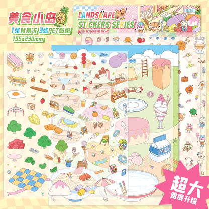 Kikötőváros - matricajelenet Simno 1 darabos kirakó puzzle (SN-6941776326212) - puzzlegarden