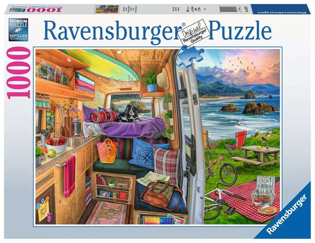 Kilátás a Lakóautóból Ravensburger 1000 darabos kirakó puzzle (RA-16457 4005556164578) - puzzlegarden