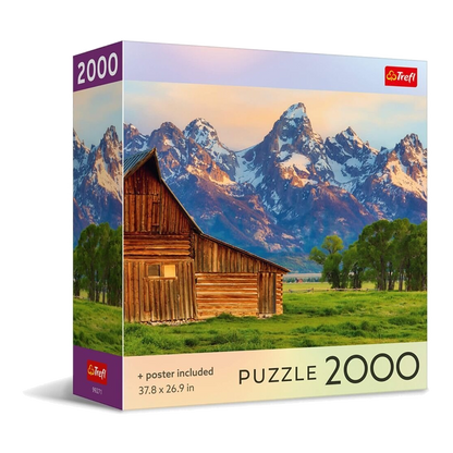 Kilátás a Teton-hegységre Trefl 2000 darabos kirakó puzzle (TR-USA_99271) - puzzlegarden