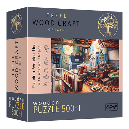 Kincsek a Padláson - Fa kirakó Trefl 500 darabos kirakó puzzle (TR-20179) - puzzlegarden