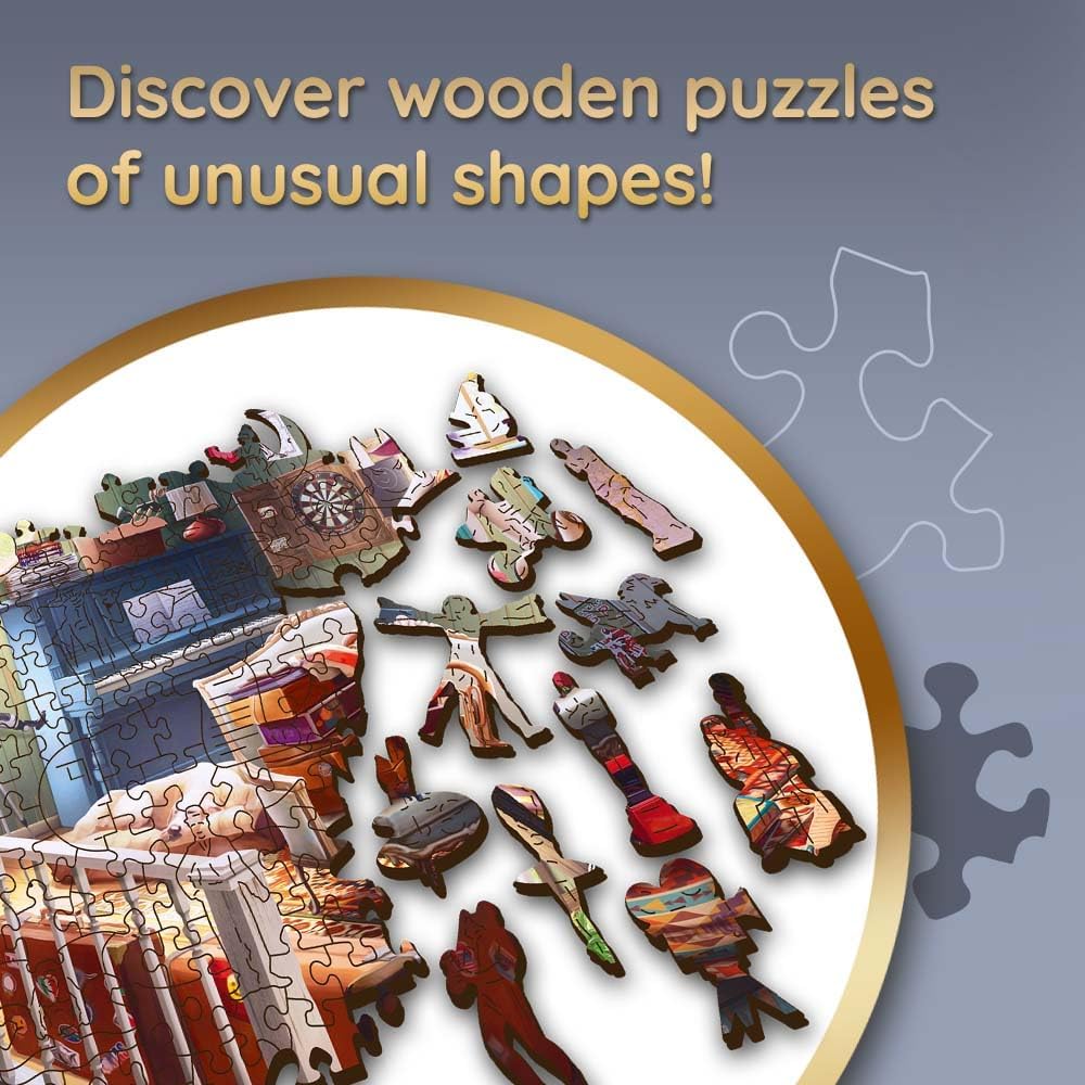 Kincsek a Padláson - Fa kirakó Trefl Wood Craft 500 darabos kirakó puzzle (TR - 20179 5900511201796) - puzzlegarden