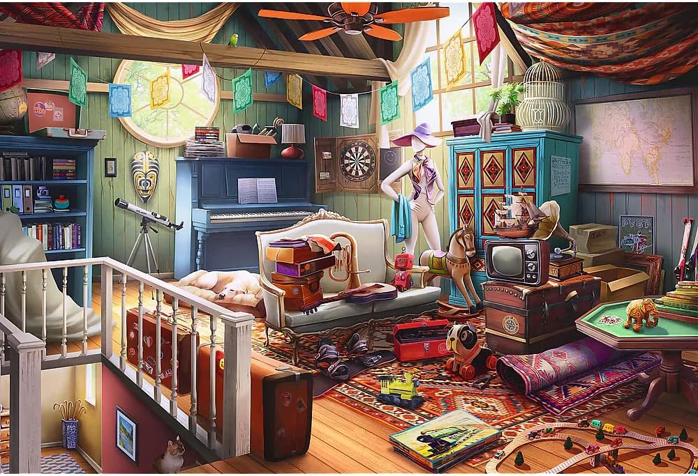 Kincsek a Padláson - Fa kirakó Trefl Wood Craft 500 darabos kirakó puzzle (TR-20179) - puzzlegarden