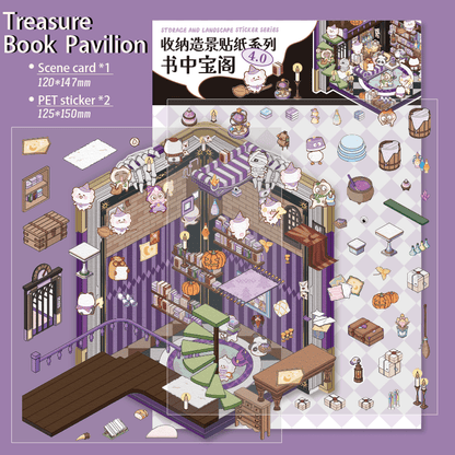 Kincseskönyv - matricajelenet Simno 1 darabos kirakó puzzle (SN-6941776319832) - puzzlegarden