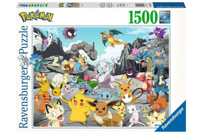 Klasszikus Pokémon - kisebb dobozos Ravensburger 1500 darabos kirakó puzzle (RA - 12000726 4005555007265) - puzzlegarden