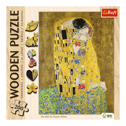 Klimt - A Csók - FA Kirakó! Trefl 200 darabos kirakó puzzle (TR-20247) - puzzlegarden