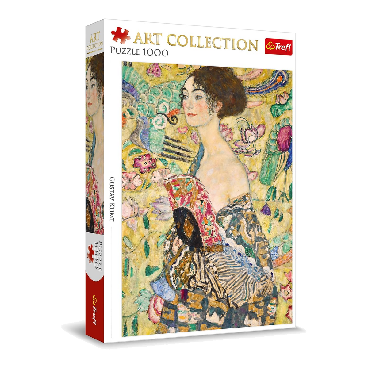 Klimt - Hölgy legyezővel Trefl 1000 darabos kirakó puzzle (TR-10925) - puzzlegarden