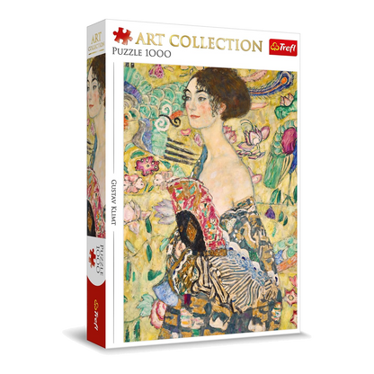 Klimt - Hölgy legyezővel Trefl 1000 darabos kirakó puzzle (TR-10925) - puzzlegarden