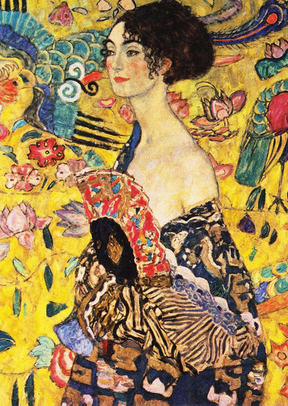 Klimt - Hölgy Legyezővel Enjoy 1000 darabos kirakó puzzle (EN-1128 5949194011285) - puzzlegarden