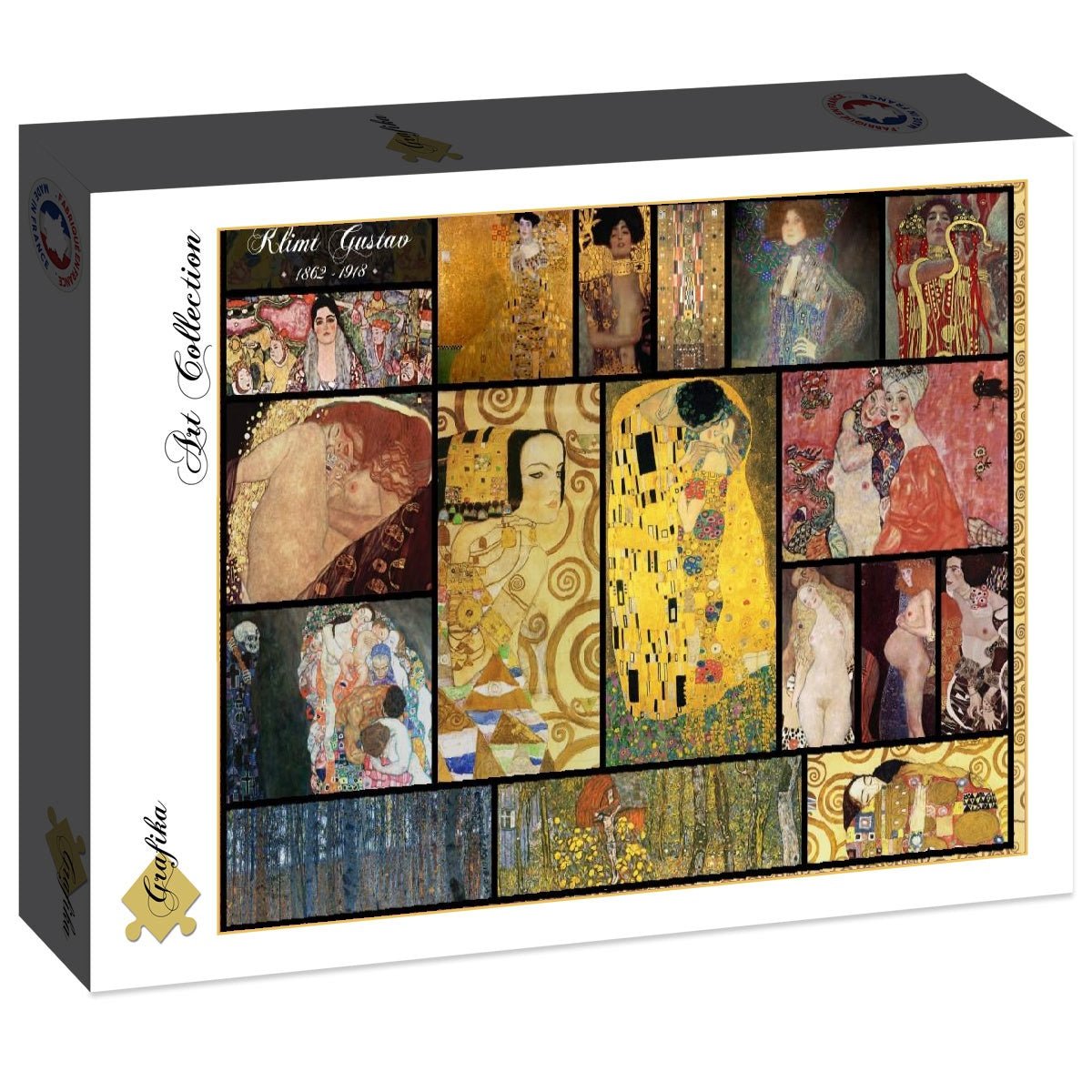 Klimt – Kollázs Grafika 2000 darabos kirakó puzzle (GR-30210) - puzzlegarden