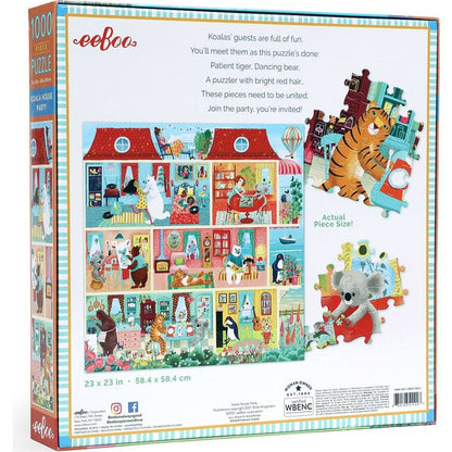 Koala házibuli Eeboo 1000 darabos kirakó puzzle (EB-EPZTKOP) - puzzlegarden