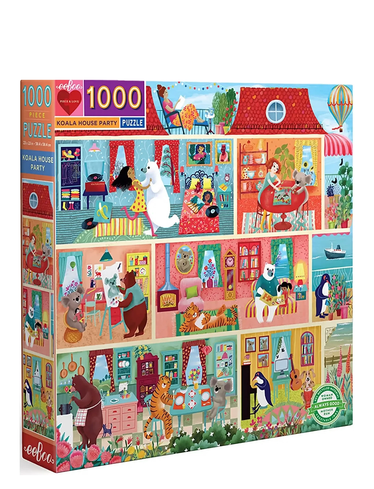 Koala házibuli Eeboo 1000 darabos kirakó puzzle (EB-EPZTKOP) - puzzlegarden