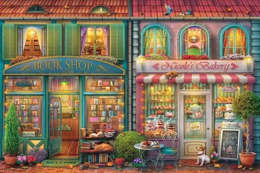 Könyvesbolt és pékség Ravensburger 7000 darabos kirakó puzzle (RA-12001918) - puzzlegarden