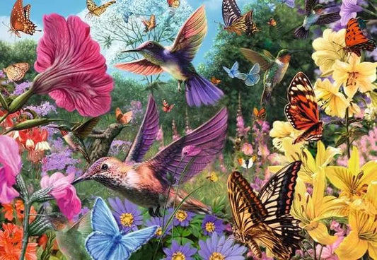 Kolibrik és pillangók Ravensburger 200 darabos kirakó puzzle (RA-12001369) - puzzlegarden