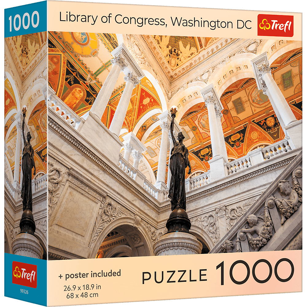 Kongresszusi Könyvtár, Washington Trefl 1000 darabos kirakó puzzle (TR-USA_99326) - puzzlegarden
