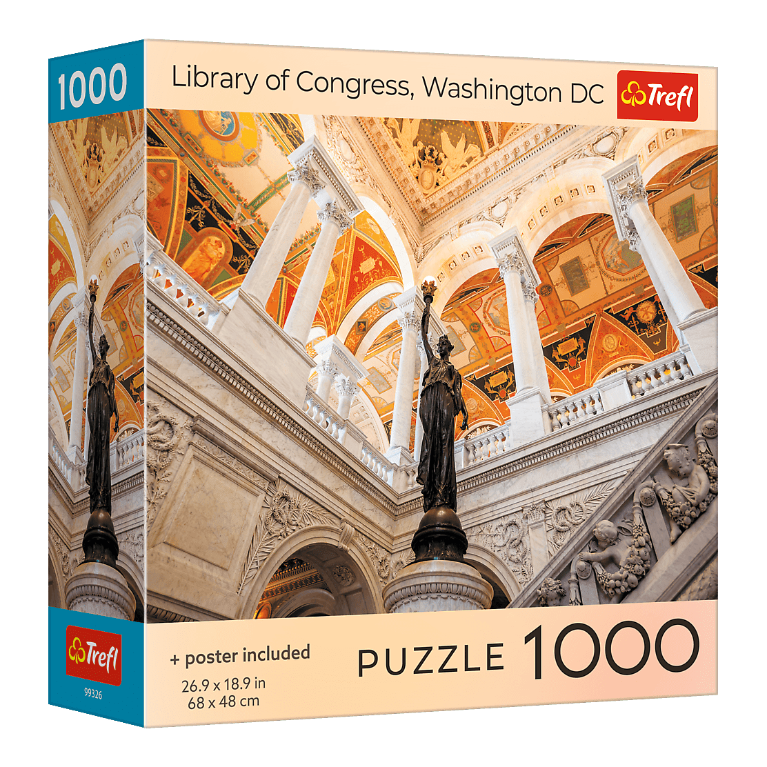 Kongresszusi Könyvtár, Washington Trefl 1000 darabos kirakó puzzle (TR-USA_99326) - puzzlegarden