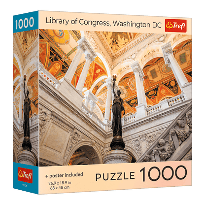 Kongresszusi Könyvtár, Washington Trefl 1000 darabos kirakó puzzle (TR-USA_99326) - puzzlegarden