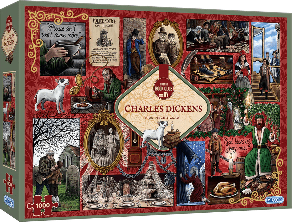 Könyv Klub - Charles Dickens Gibsons 1000 darabos kirakó puzzle (G-G7124 5012269071245) - puzzlegarden