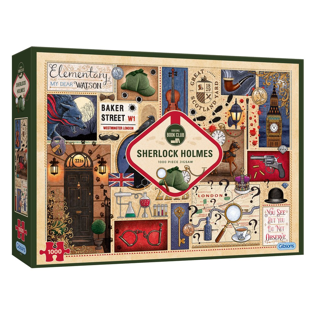 Könyv Klub - Sherlock Holmes Gibsons 1000 darabos kirakó puzzle (G-G7112 5012269071122) - puzzlegarden