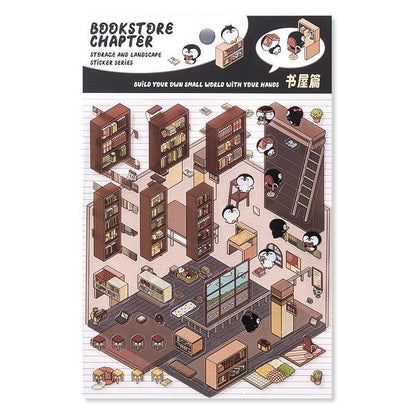 Könyvesbolt - matricajelenet Simno 1 darabos kirakó puzzle (SN-6941776312512) - puzzlegarden