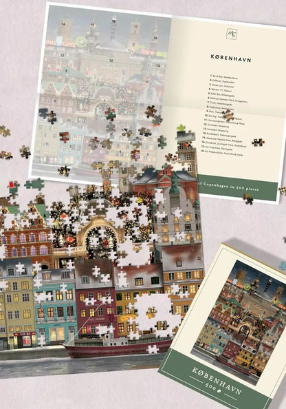 Koppenhága karácsonykor Martin Schwartz 500 darabos kirakó puzzle (MS-MS0616) - puzzlegarden