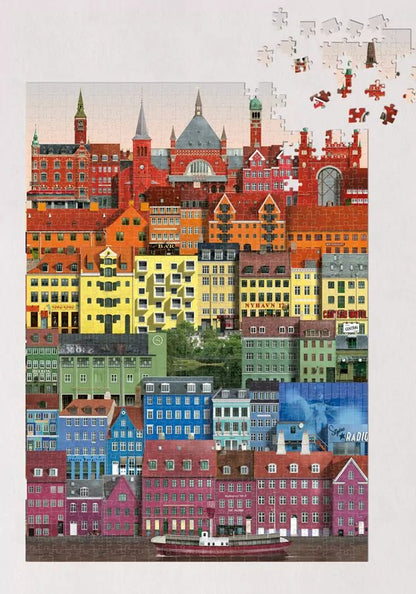 Koppenhága szivárvány Martin Schwartz 1000 darabos kirakó puzzle (MS-MS1613-1) - puzzlegarden