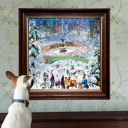 Korcsolyázók New Yorkban Eeboo 1000 darabos kirakó puzzle (EB-PZT743) - puzzlegarden