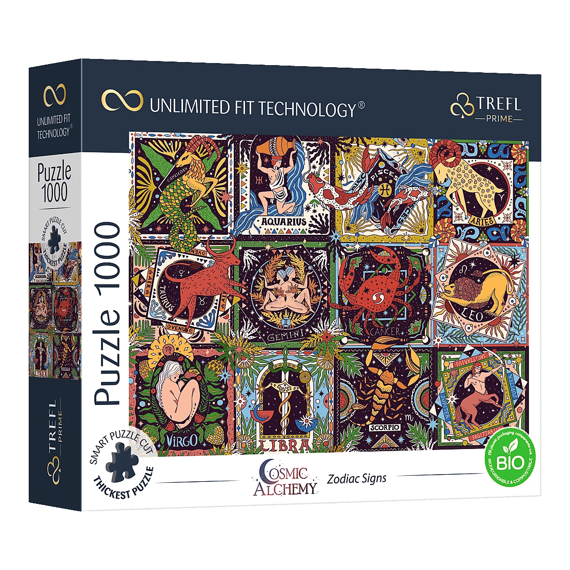 Kozmikus Alkímia - Csillagjegyek Trefl 1000 darabos kirakó puzzle (TR-10752) - puzzlegarden