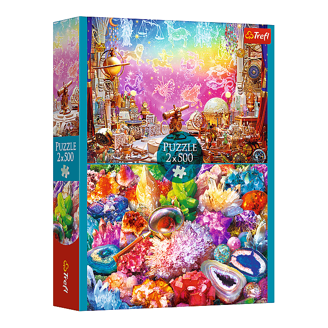 Kozmosz és Kristályok - 2x500 Trefl 500 darabos kirakó puzzle (TR-37499) - puzzlegarden