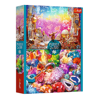 Kozmosz és Kristályok - 2x500 Trefl 500 darabos kirakó puzzle (TR-37499) - puzzlegarden