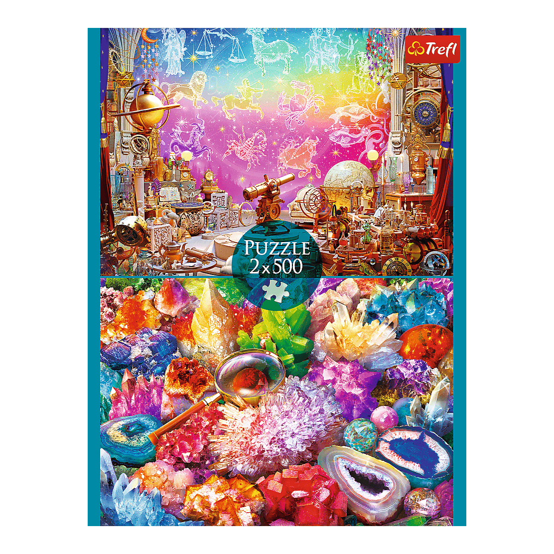 Kozmosz és Kristályok - 2x500 Trefl 500 darabos kirakó puzzle (TR-37499) - puzzlegarden