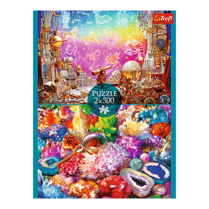 Kozmosz és Kristályok - 2x500 Trefl 500 darabos kirakó puzzle (TR-37499) - puzzlegarden