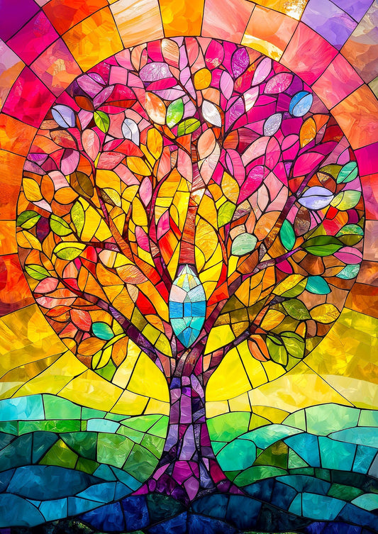 Kristályos fa Enjoy 1000 darabos kirakó puzzle (EN - 2242) - puzzlegarden