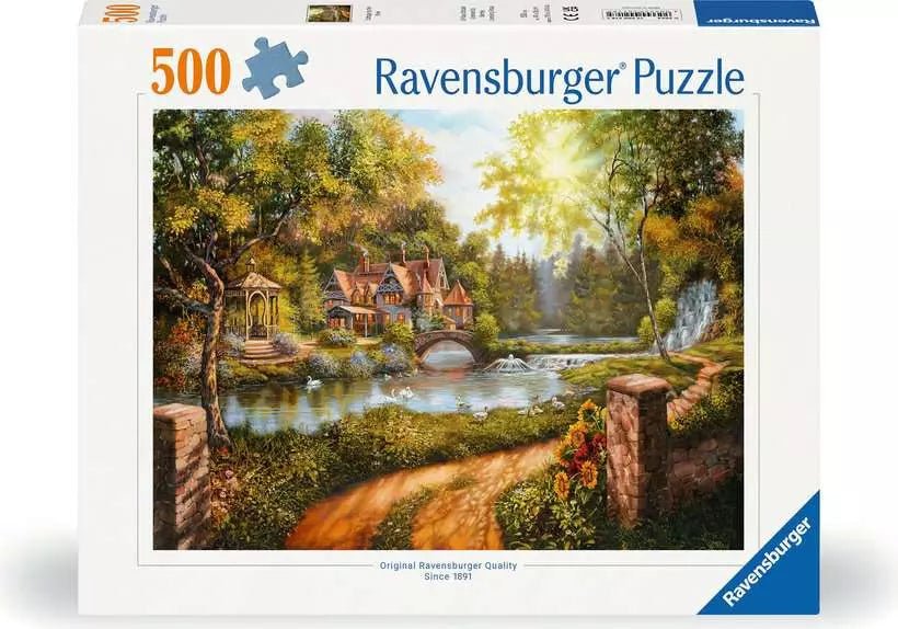 Kunyhó a Folyóparton Ravensburger 500 darabos kirakó puzzle (RA-12000218) - puzzlegarden