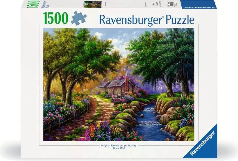 Kunyhó a Folyóparton Ravensburger 1500 darabos kirakó puzzle (RA-12000735) - puzzlegarden