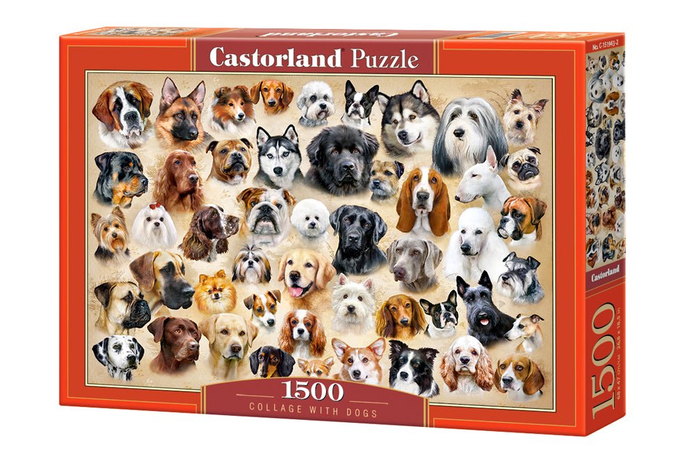 Kutya Kollázs Castorland 1500 darabos kirakó puzzle (C-151943 5904438151943) - puzzlegarden