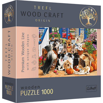 Kutyabarátok - Fa kirakó Trefl Wood Craft 1000 darabos kirakó puzzle (TR - 20149 5900511201499) - puzzlegarden