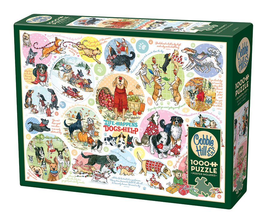 Kutyagondolatok Cobble Hill 1000 darabos kirakó puzzle (CH-40336) - puzzlegarden
