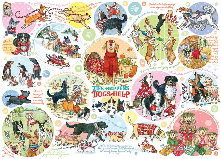 Kutyagondolatok Cobble Hill 1000 darabos kirakó puzzle (CH-40336) - puzzlegarden