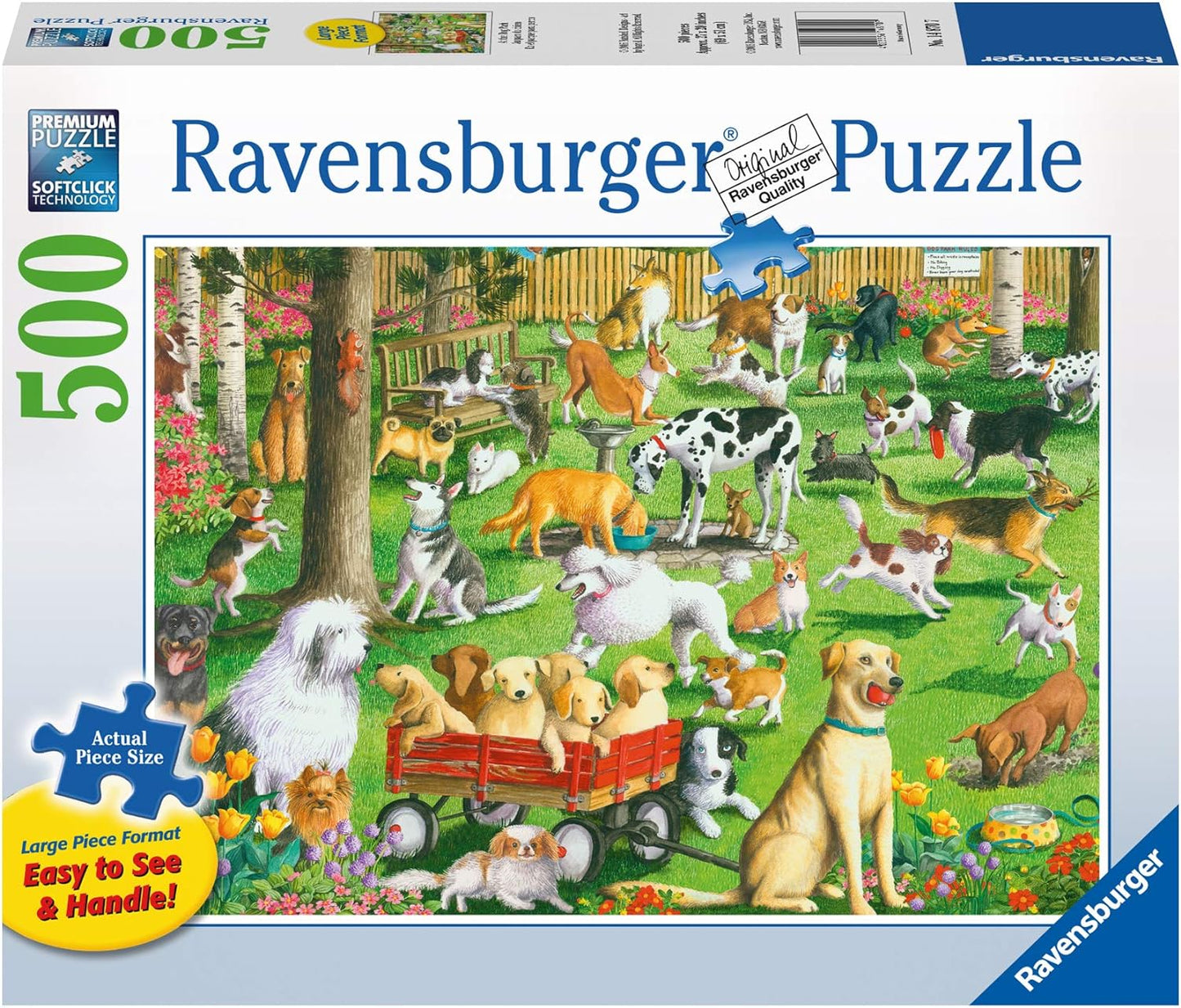 Kutyák a Parkban - XXL Ravensburger 500 darabos kirakó puzzle (RA-14870 4005556148707) - puzzlegarden