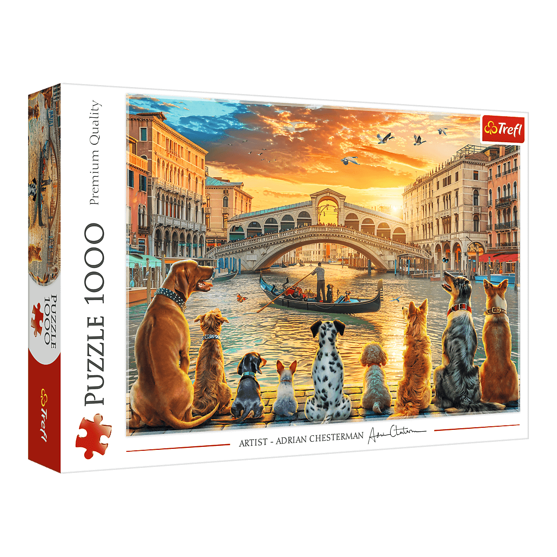 Kutyák Velencében Trefl 1000 darabos kirakó puzzle (TR-10944) - puzzlegarden